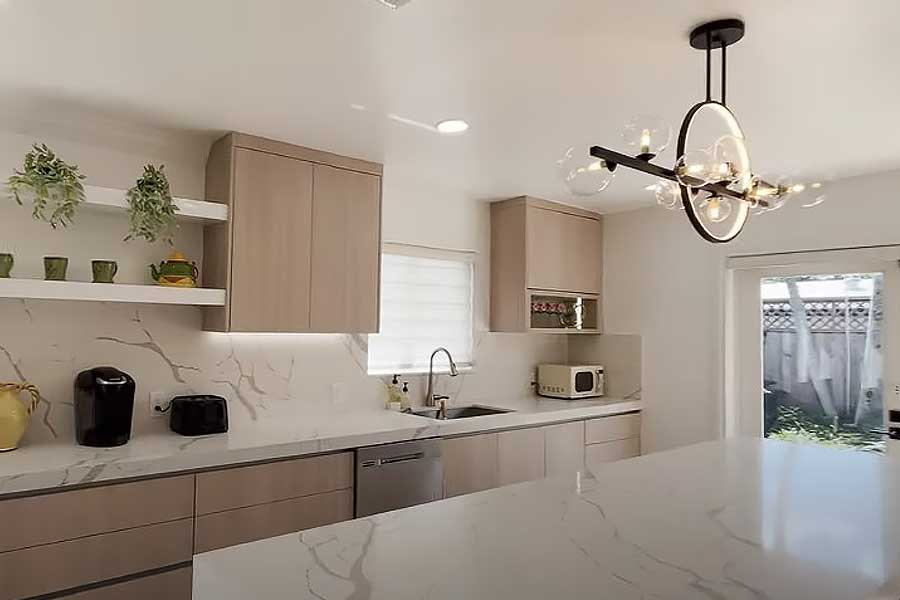 Screenshot of the kitchen video walkthrough